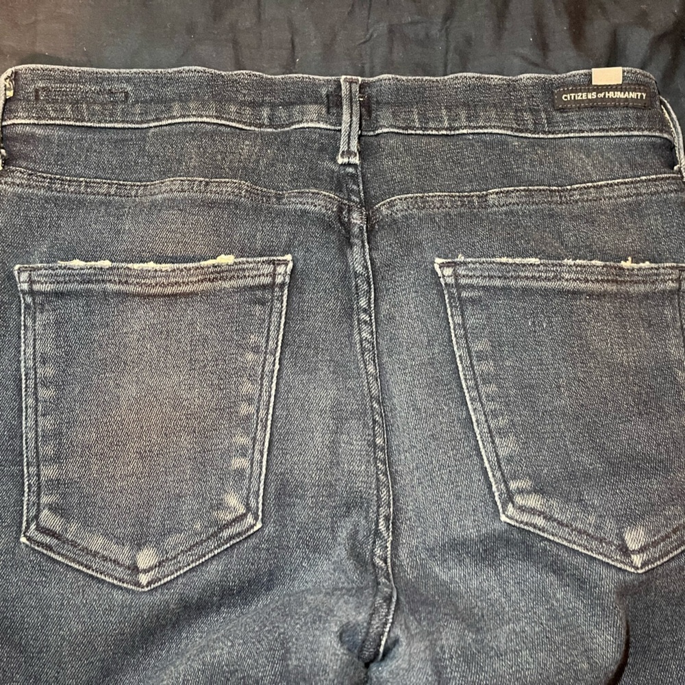 Citizens Of Humanity Rocket High Rise Skinny Jean Medium Wash Cotton Denim Fly - Picture 14 of 15